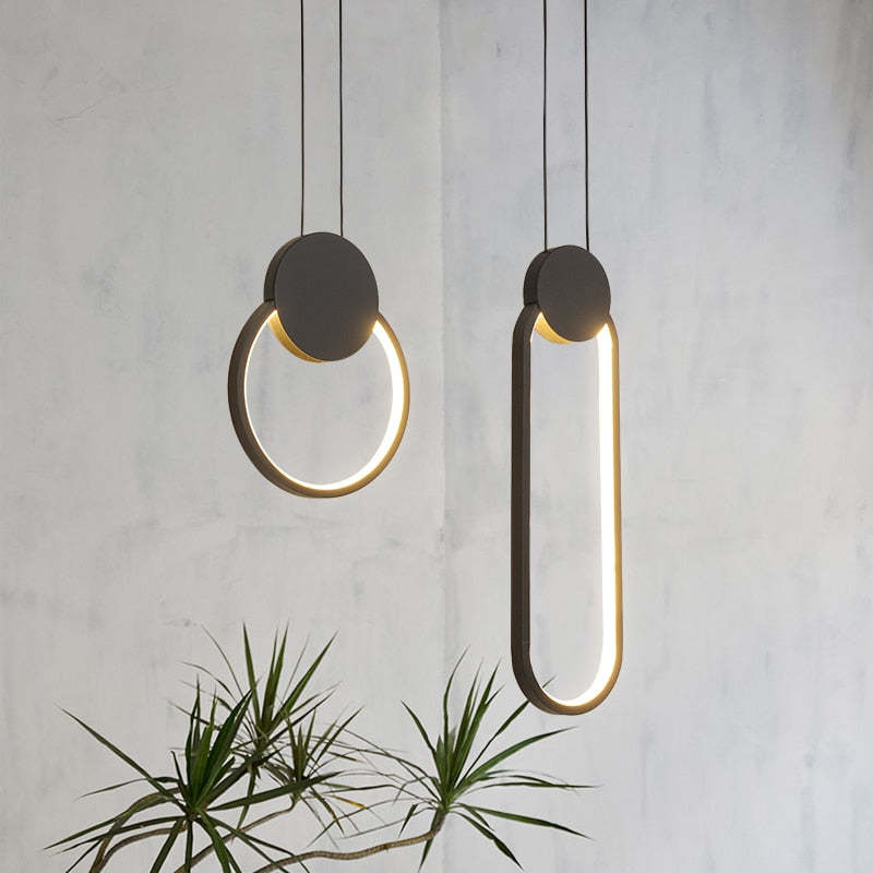 Kori Lampă Suspendată LED Modernă Negru/Alb Living