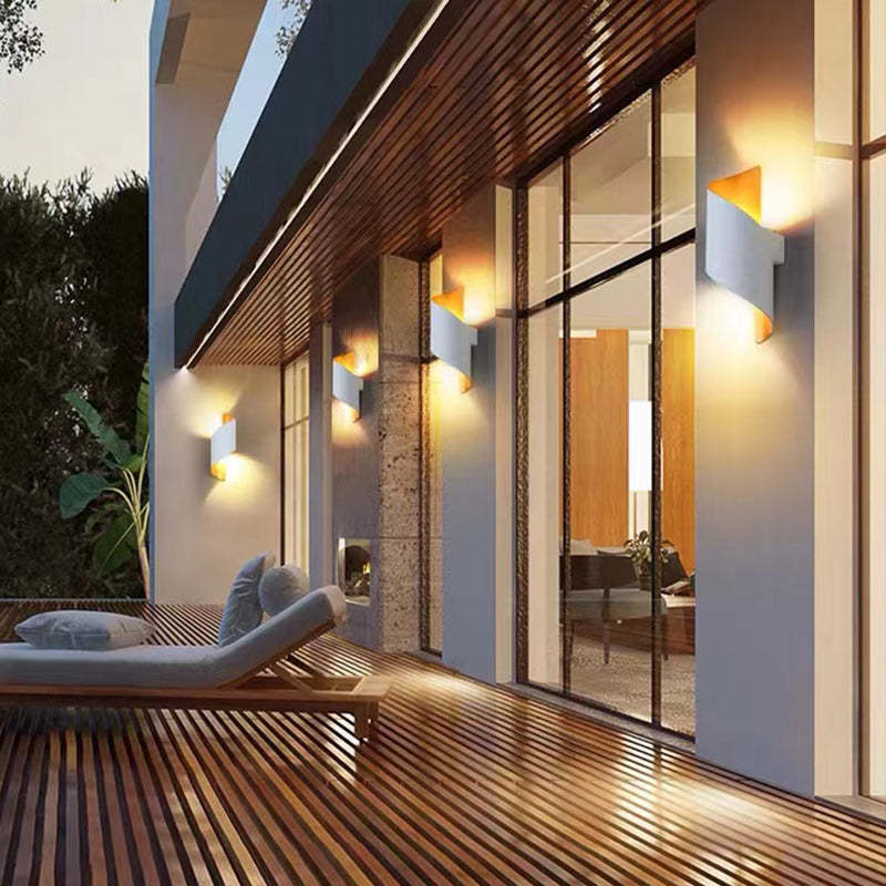 Lampă de perete Marqen Modernă, spirală în formă de scoică, pentru exterior