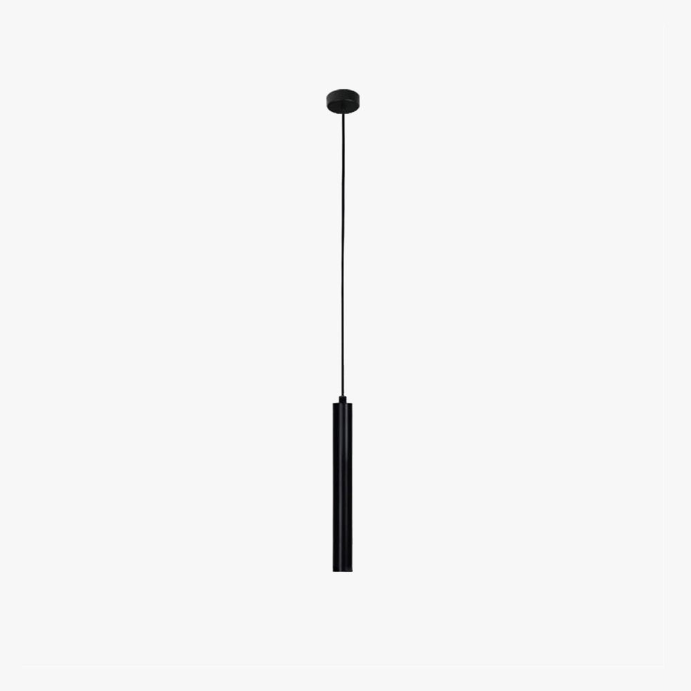 Lampă suspendată Selvor Minimalistă Liniară Neagră