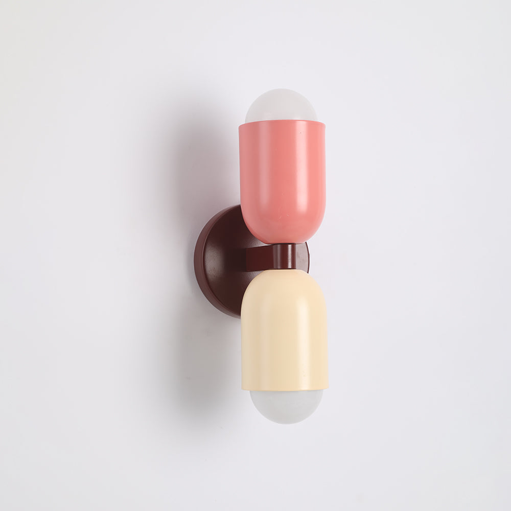 Lampă de perete Surix colorată cu două capete