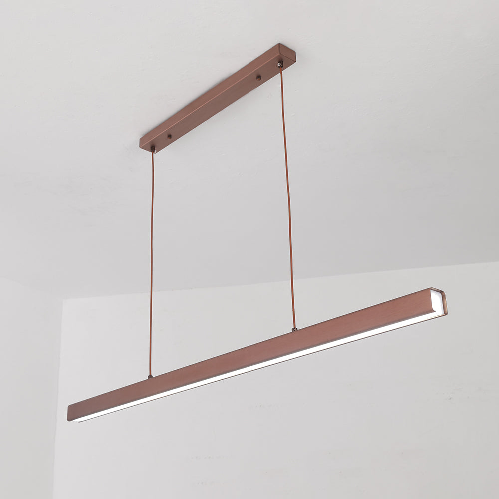 Lerin Suspensie LED Liniară Modernă Negru/Maro