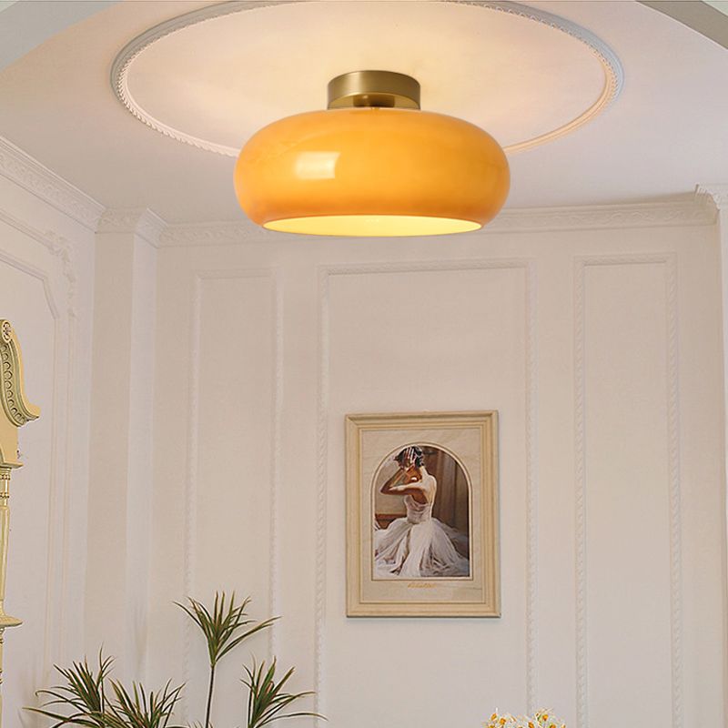 Plafonieră Vensia din sticlă, tip Flush Mount