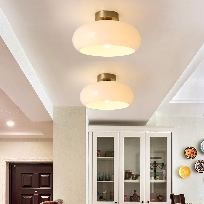 Plafonieră Vensia din sticlă, tip Flush Mount