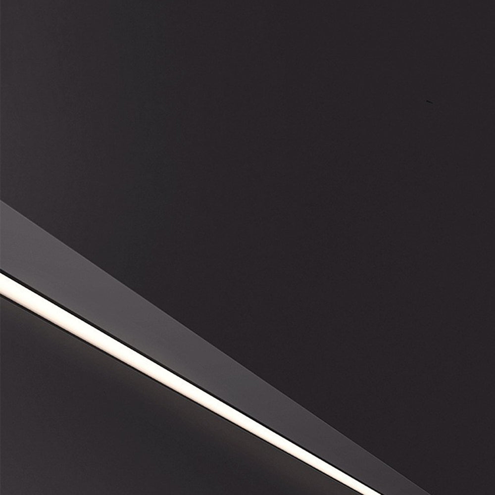 Lampă de perete LED Evoa modernă, subțire, liniară, neagră