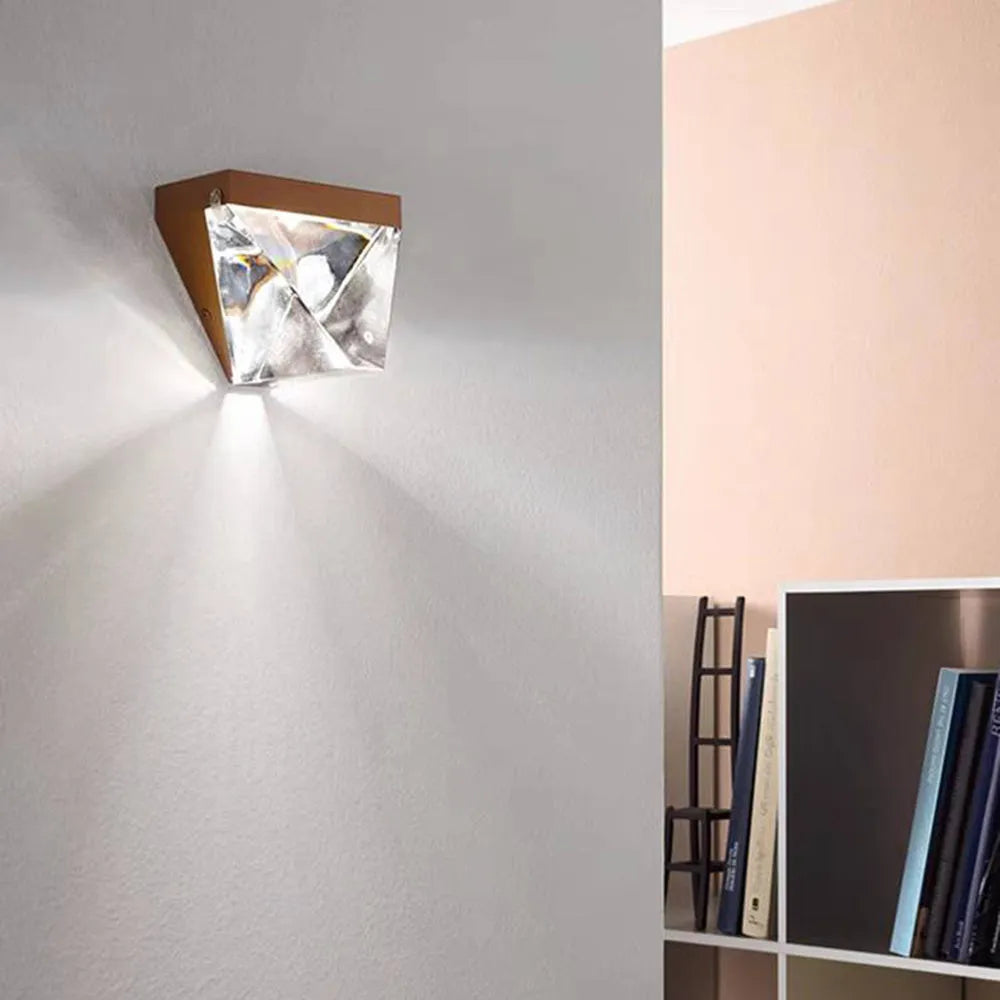 Lampă de Perete Norevia, Impermeabilă, cu Cristal, pentru Exterior