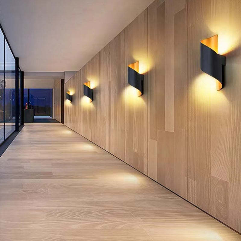 Lampă de perete Marqen Modernă, spirală în formă de scoică, pentru exterior