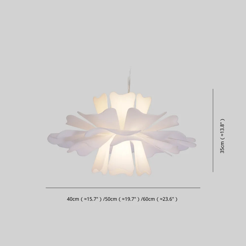 Eldor Lampă Suspendată Elegantă Floare Albă
