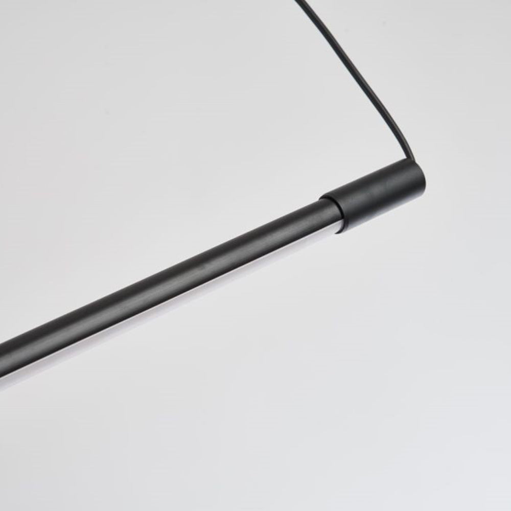 Lampă suspendată Miren, minimalistă, liniară, neagră