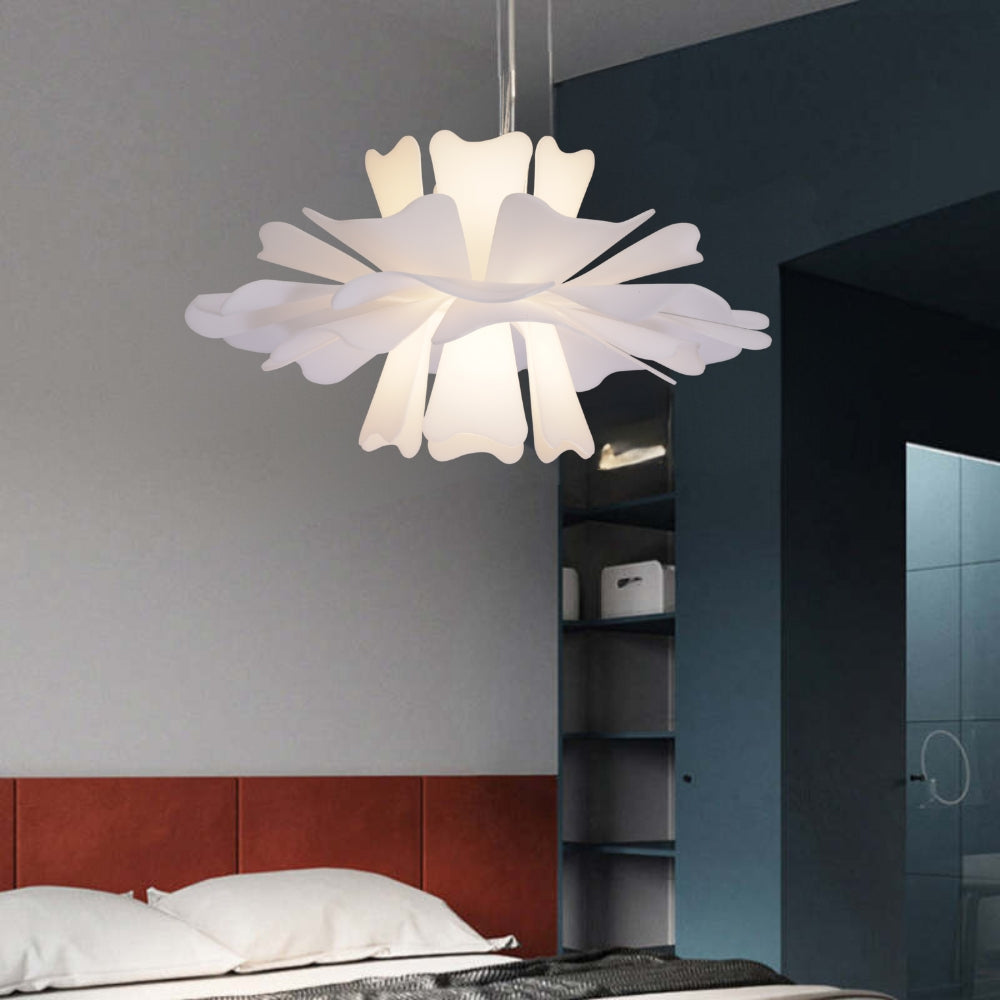 Eldor Lampă Suspendată Elegantă Floare Albă