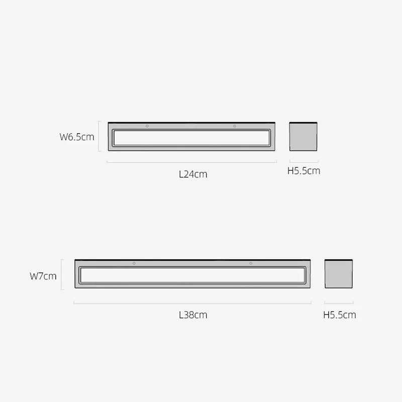 Lampă de perete LED de exterior Davel, Negru și Alb