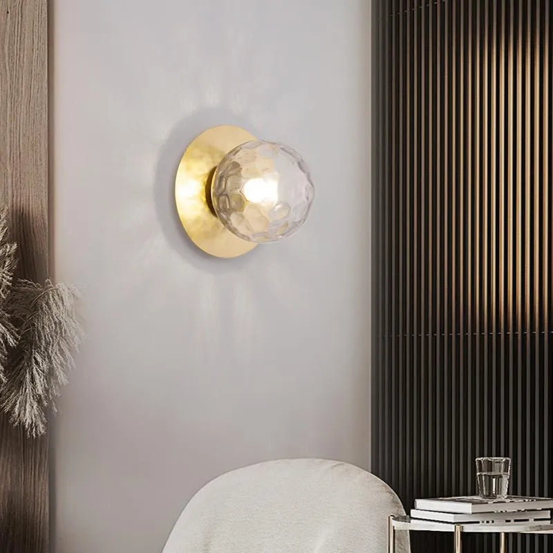 Lampă de perete Arvion Sferă de sticlă Chic