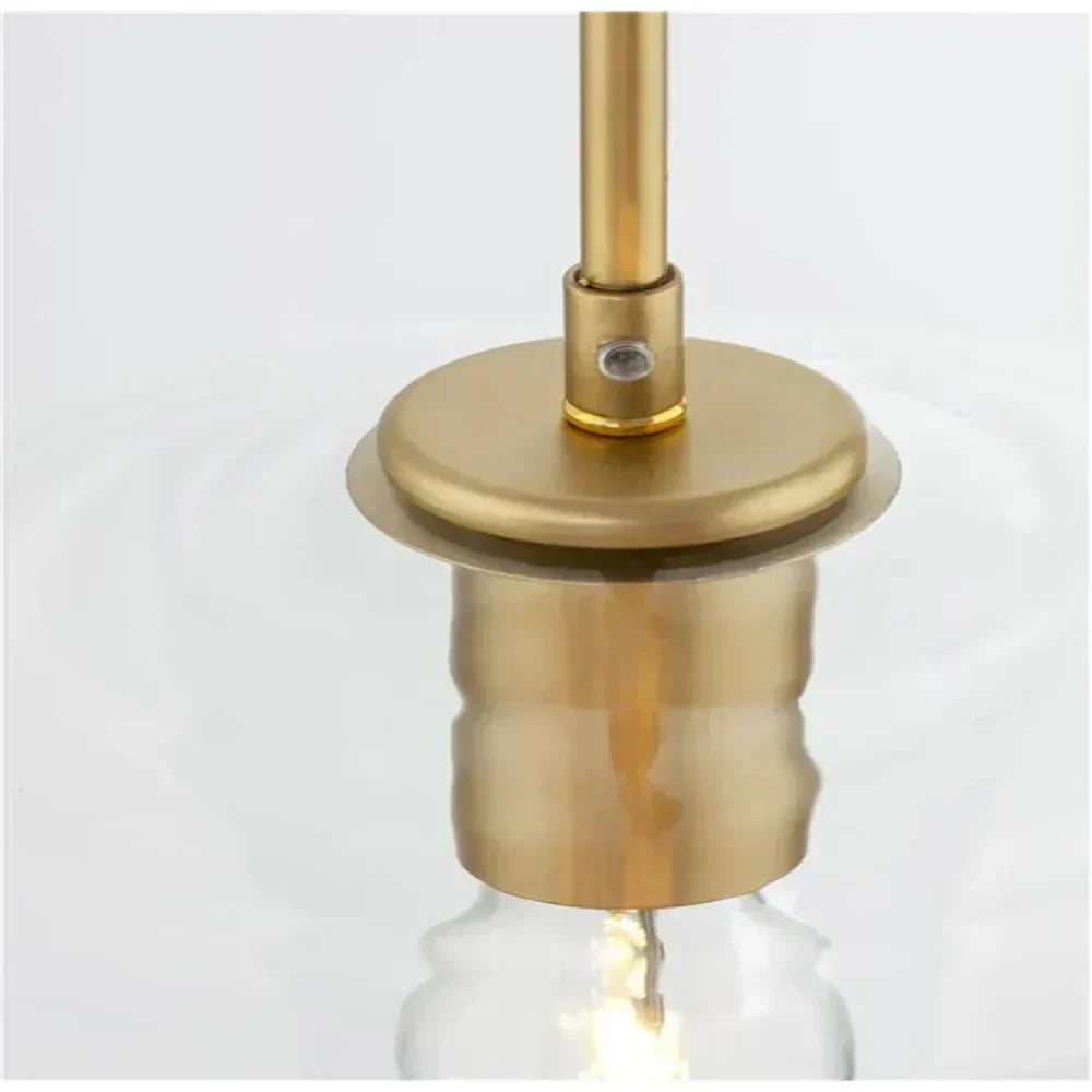 Lampă suspendată Virelo, sticlă diamant transparent/chihlimbar