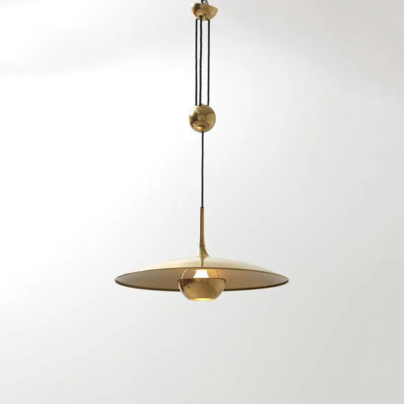 Lustră suspendată minimalistă Kiren, aurie