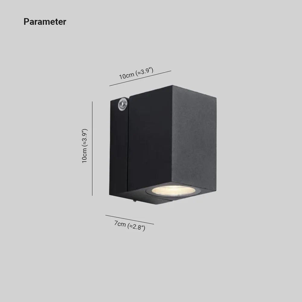 Lampă de perete Lyris Spot rotativ modern de exterior Negru
