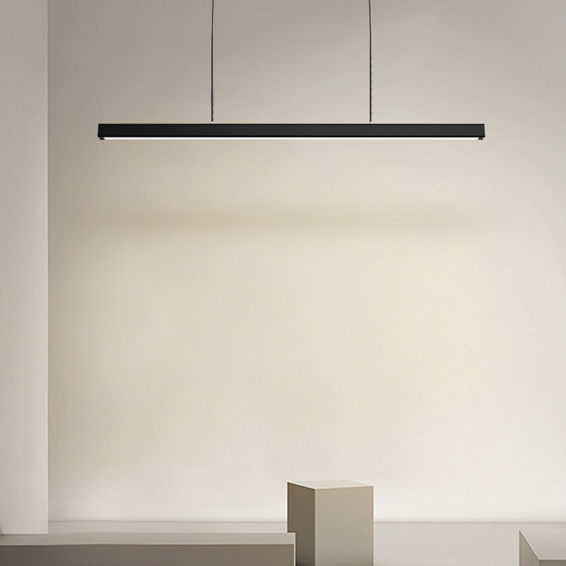 Lampă suspendată liniară Eron, minimalistă, clasică, negru și alb