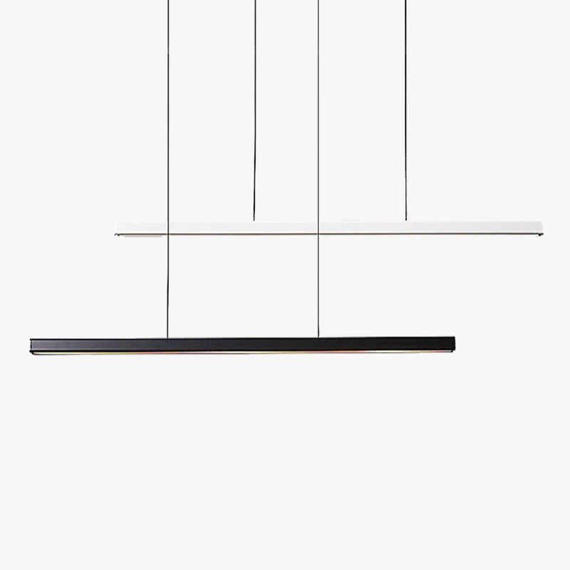 Lampă suspendată liniară Eron, minimalistă, clasică, negru și alb