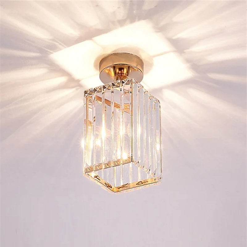 Plafonieră Cerin Modernă cu Cristal, 3 Culori