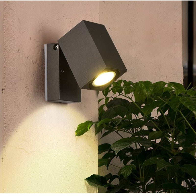 Lampă de perete Lyris Spot rotativ modern de exterior Negru