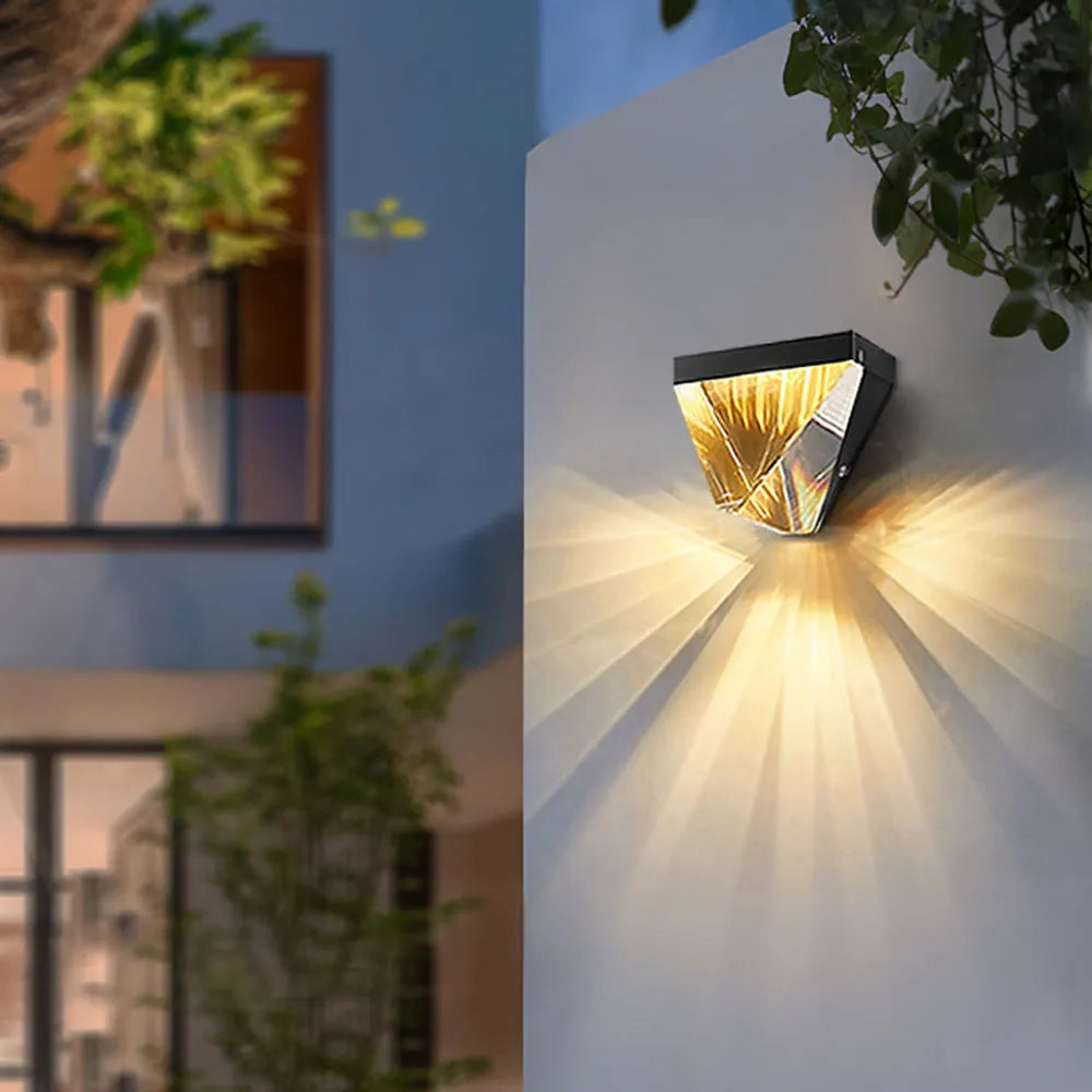 Lampă de Perete Norevia, Impermeabilă, cu Cristal, pentru Exterior