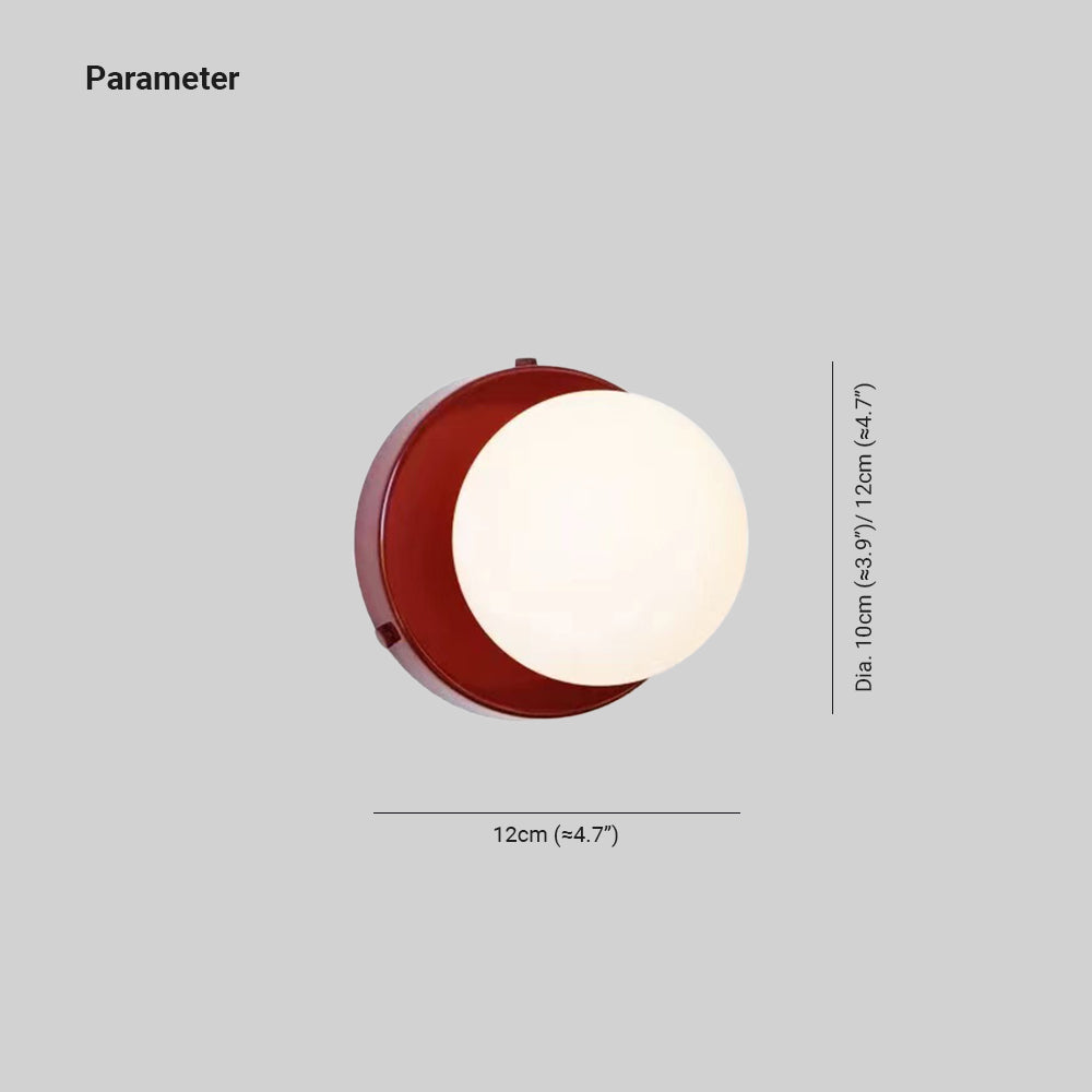 Lampă de perete Velior, Glob Rotund Modern