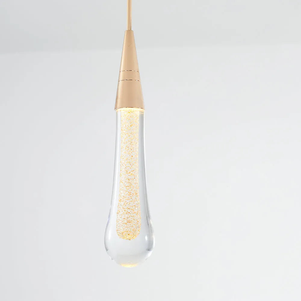 Pendul Orlith Auriu Cristal
