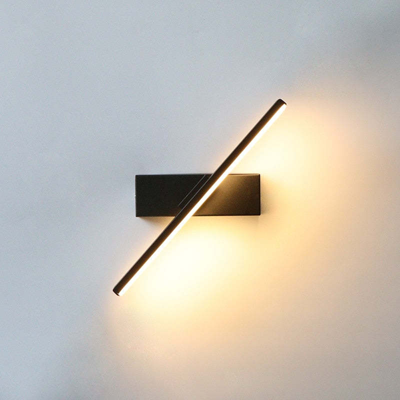 Darin Lampă de perete rotativă pentru dormitor, Negru/Alb