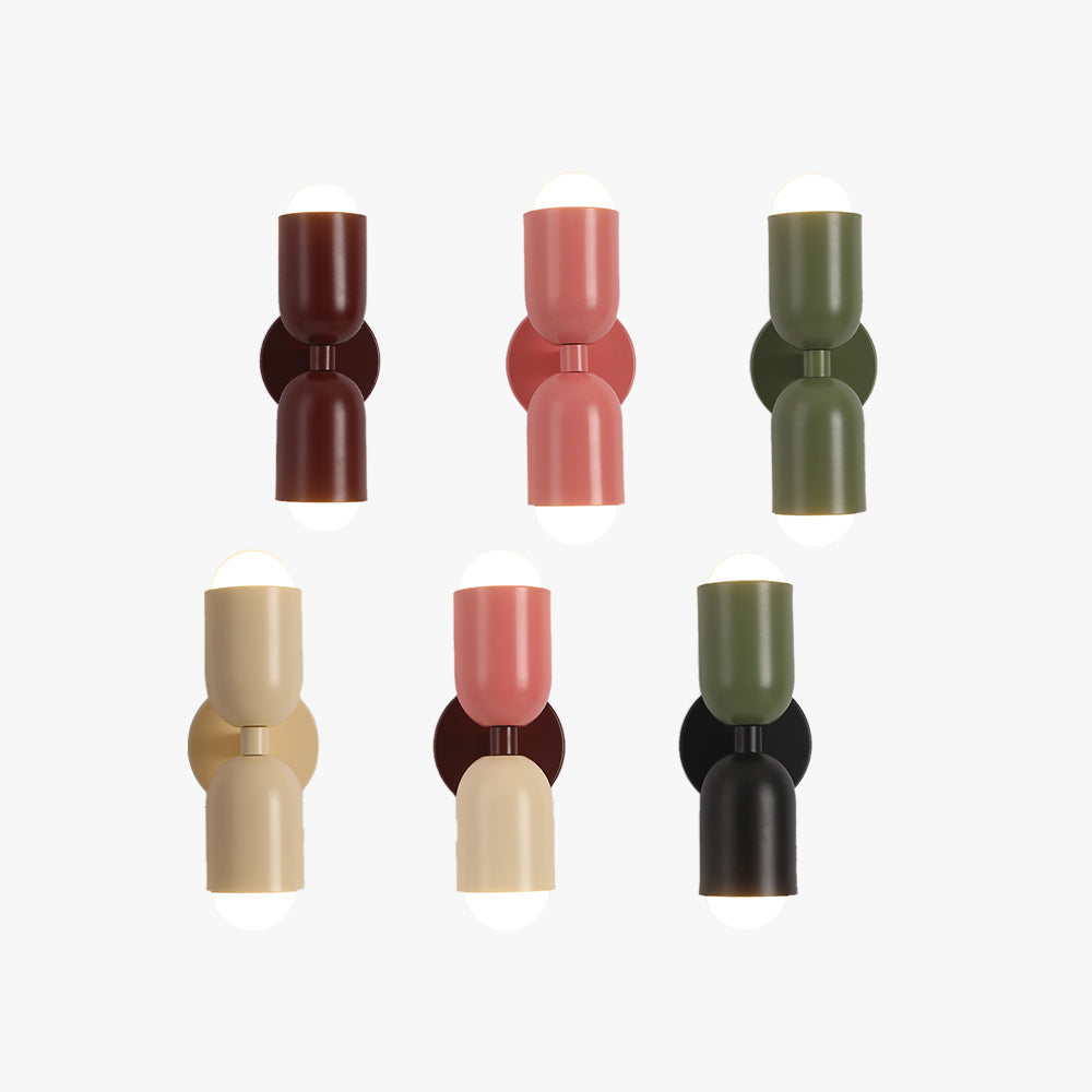 Lampă de perete Surix colorată cu două capete