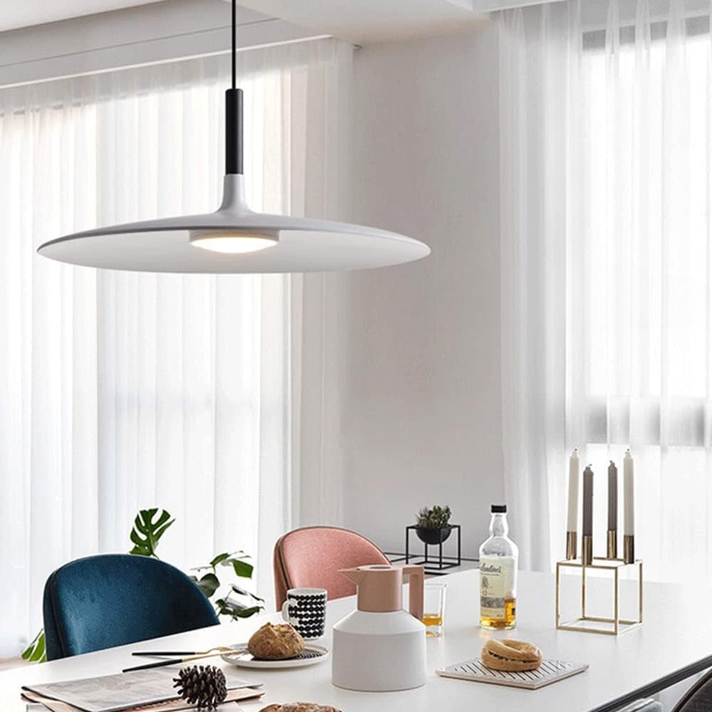 Lustră suspendată Fjorn, design modern, formă de placă