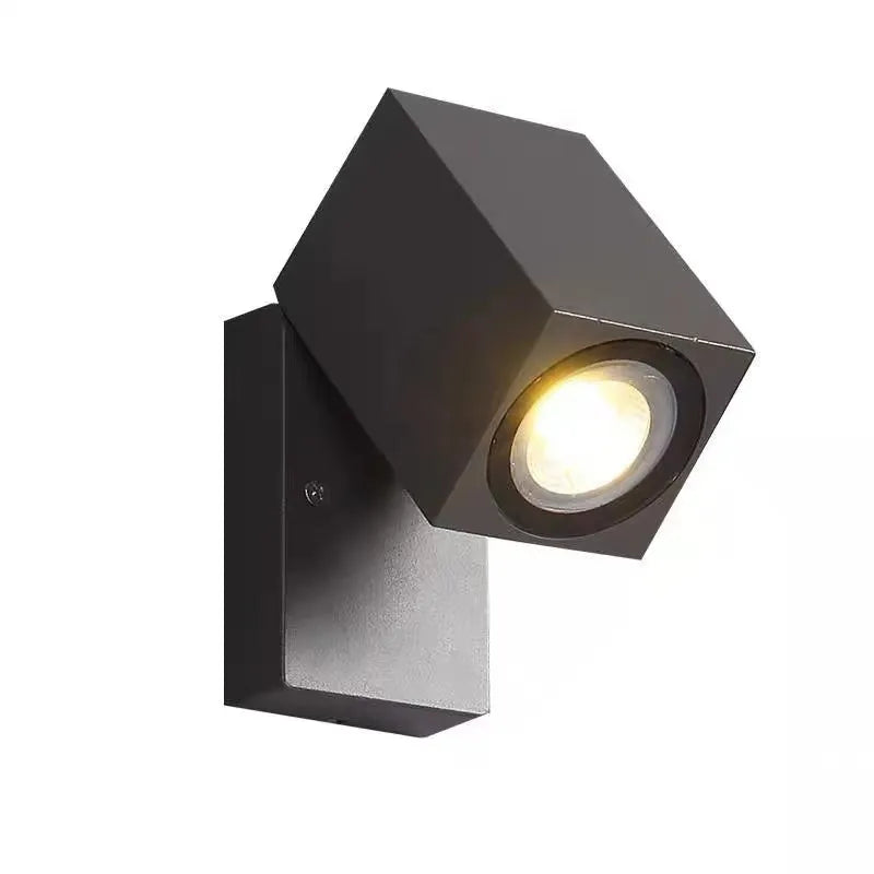 Lampă de perete Lyris Spot rotativ modern de exterior Negru