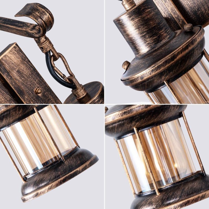 Lampă de perete Caldena stil industrial retro de interior