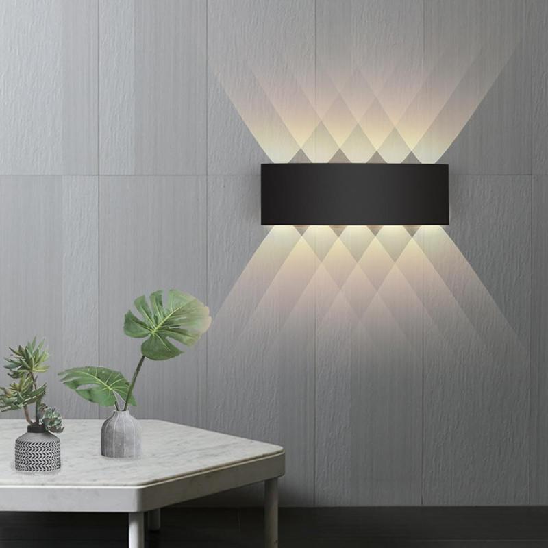 Lampă de perete Nirex Modernă Rectangulară de Exterior cu Design Undă de Apă