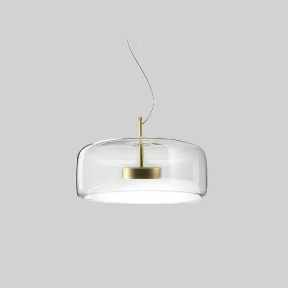 Pendul Lioren din Sticlă Modernă Transparent/Fumuriu/Ambră