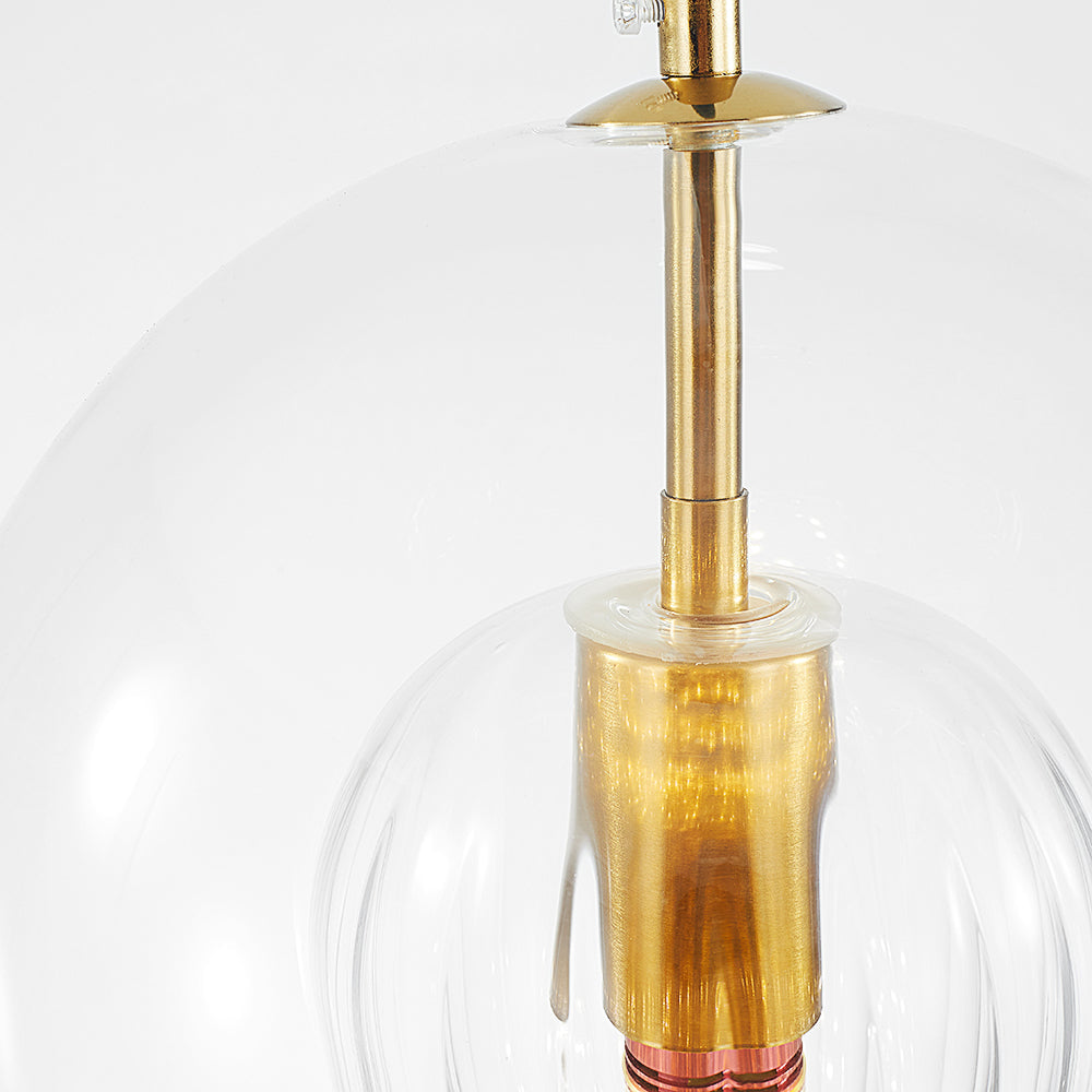 Pendul Althio cu Glob de Sticlă Transparent Chihlimbar