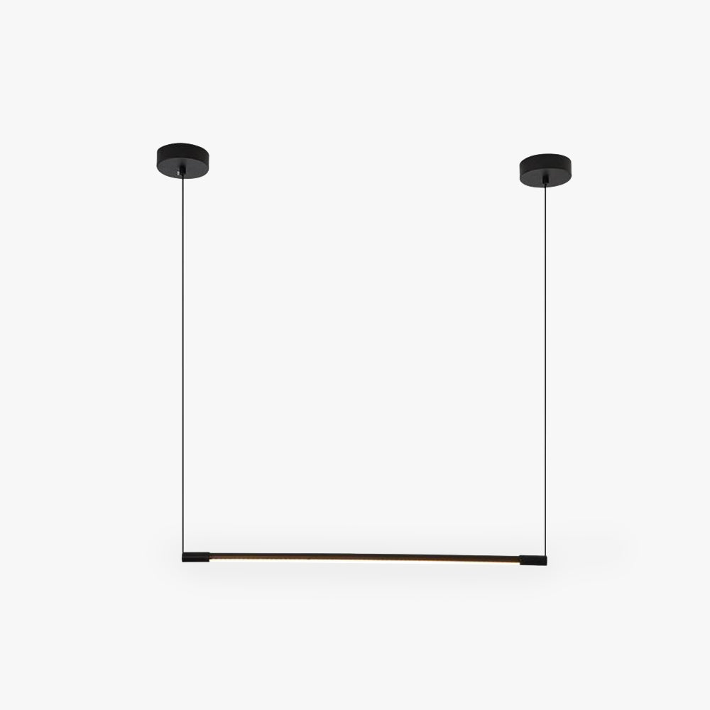Lampă suspendată Miren, minimalistă, liniară, neagră