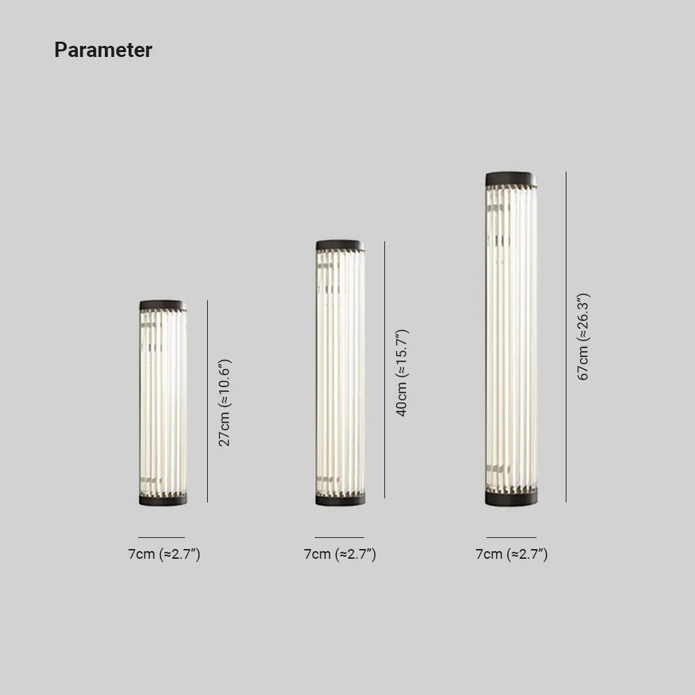 Lampă de perete de exterior Seluno, modernă, semi-cilindrică, neagră