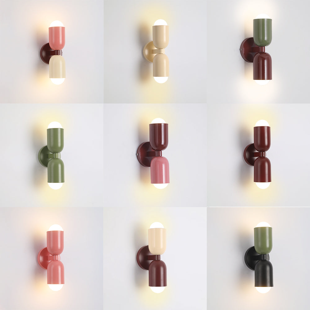 Lampă de perete Surix colorată cu două capete