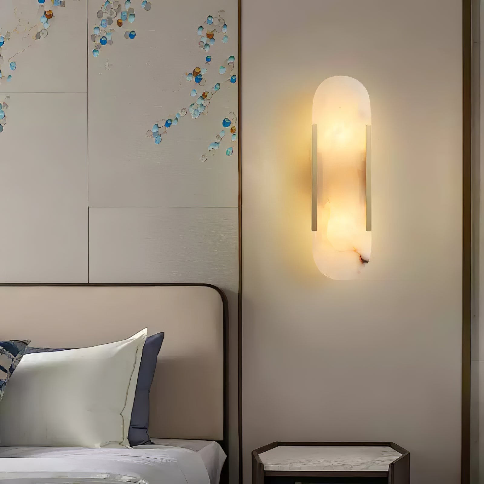 Lampă de perete Corenil Lux Alabastru