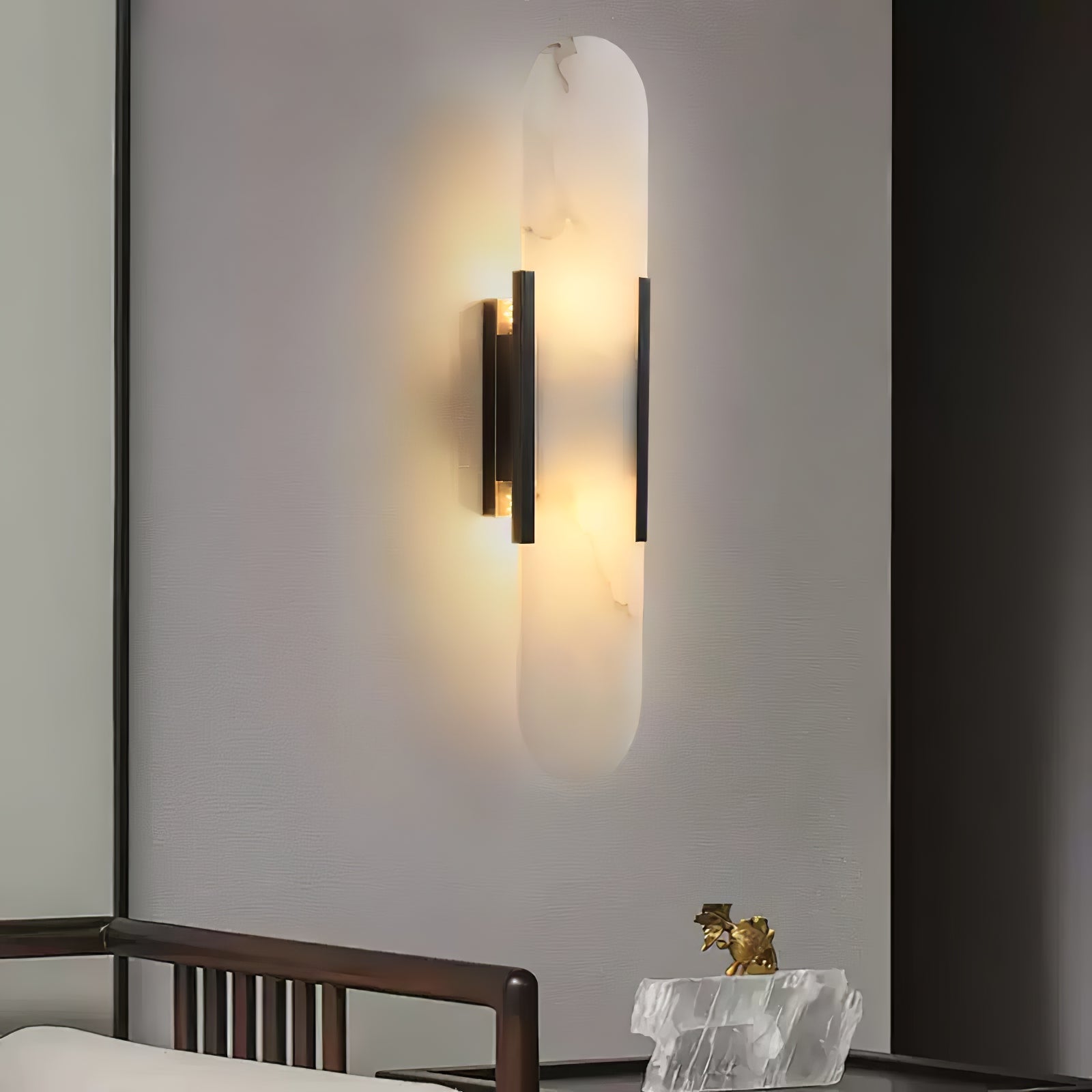 Lampă de perete Corenil Lux Alabastru