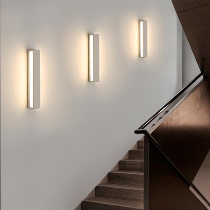 Lampă de perete LED de exterior Davel, Negru și Alb