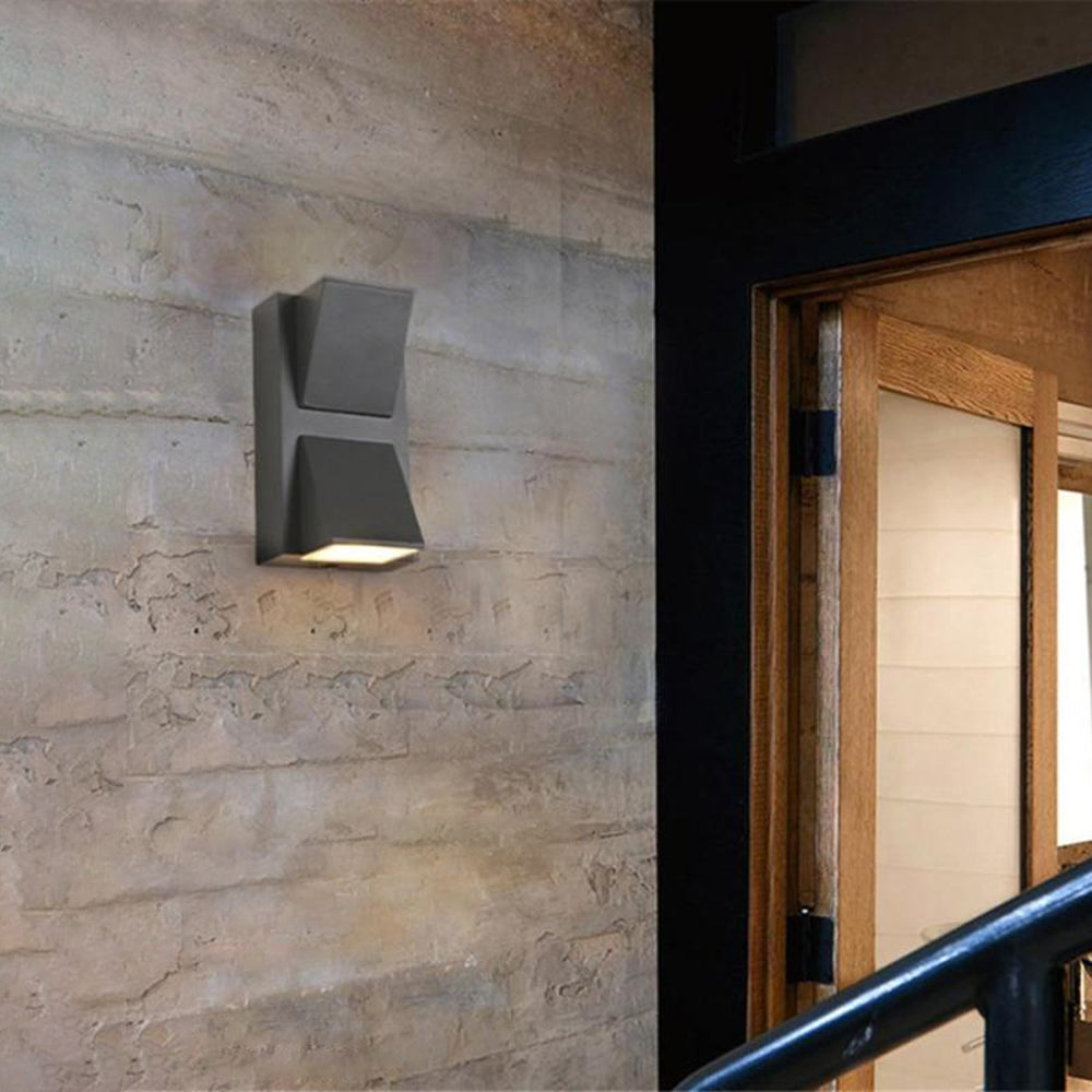 Lampă de perete LED de exterior Terin Neagră Modernă