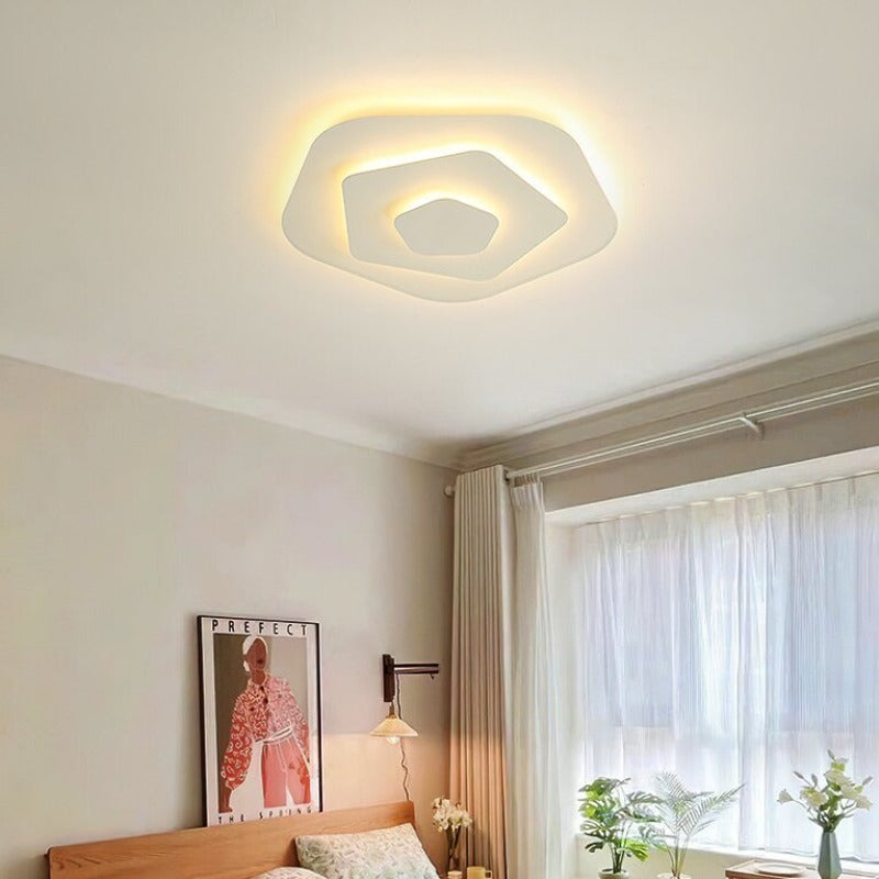 Plafonieră Marvion Albă Florală Contemporană