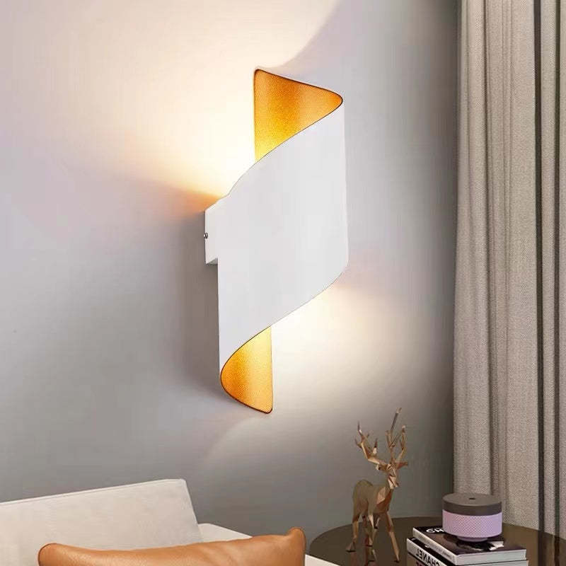 Lampă de perete Marqen Modernă, spirală în formă de scoică, pentru exterior