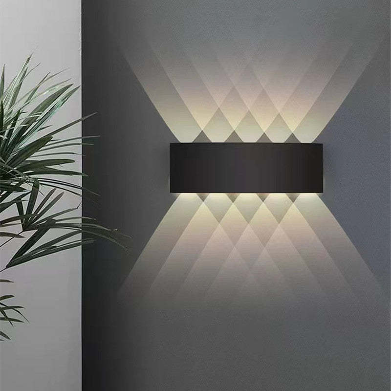 Lampă de perete Nirex Modernă Rectangulară de Exterior cu Design Undă de Apă