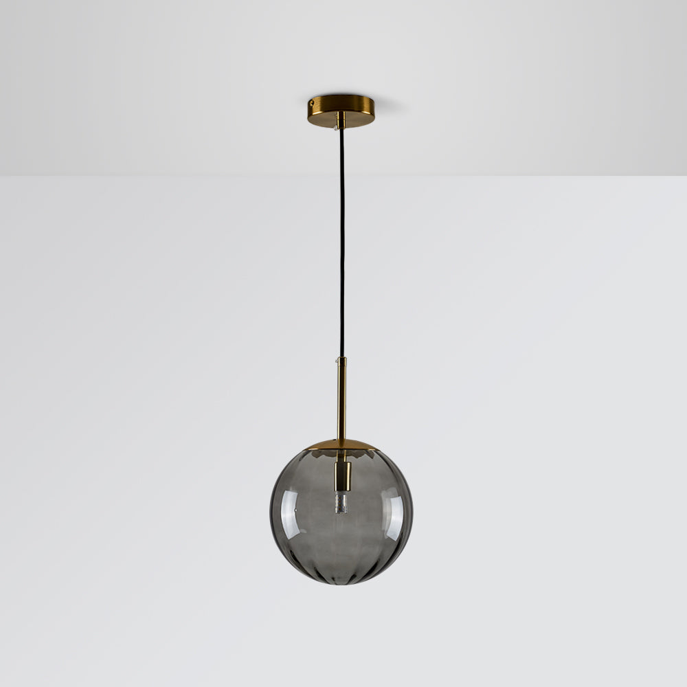 Lampă suspendată Elsyn, glob de sticlă modernă