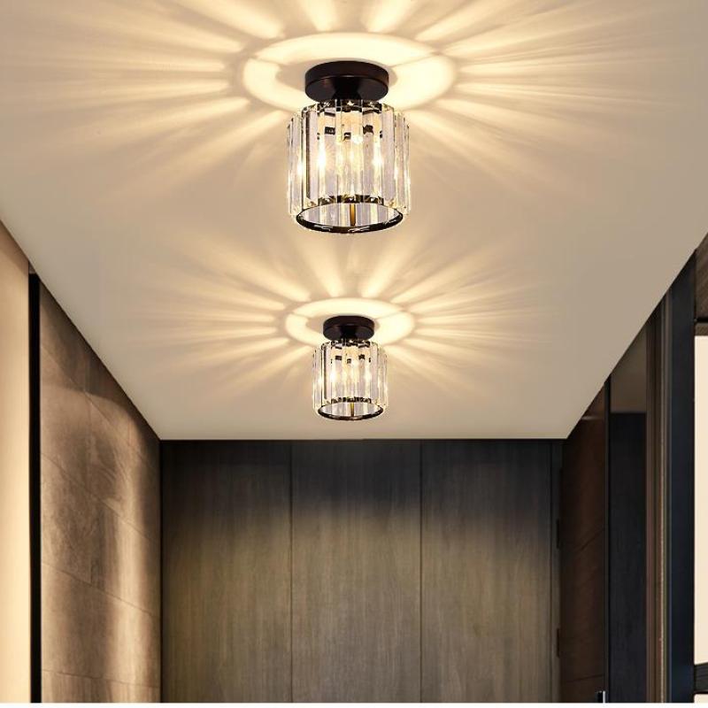 Plafonieră Cerin Modernă cu Cristal, 3 Culori