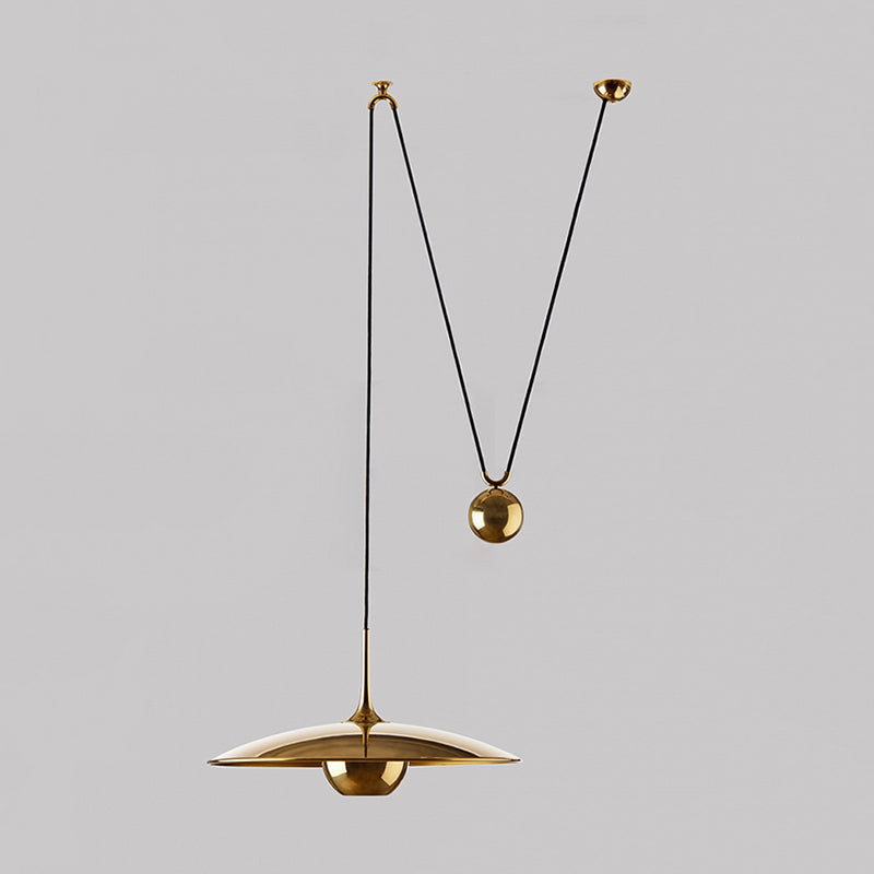 Lustră suspendată minimalistă Kiren, aurie