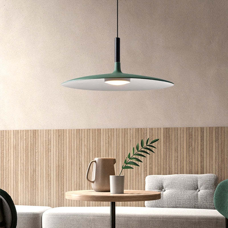 Lustră suspendată Fjorn, design modern, formă de placă