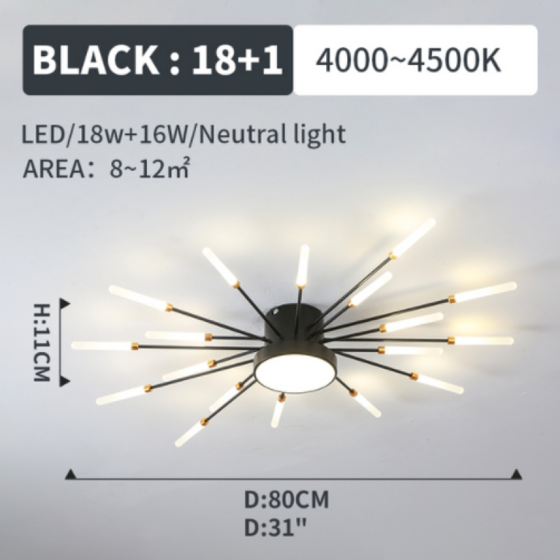 Plafonieră LED Vexor Modernă cu Efect de Artificii