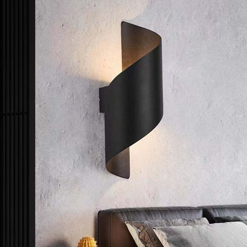 Lampă de perete Marqen Modernă, spirală în formă de scoică, pentru exterior