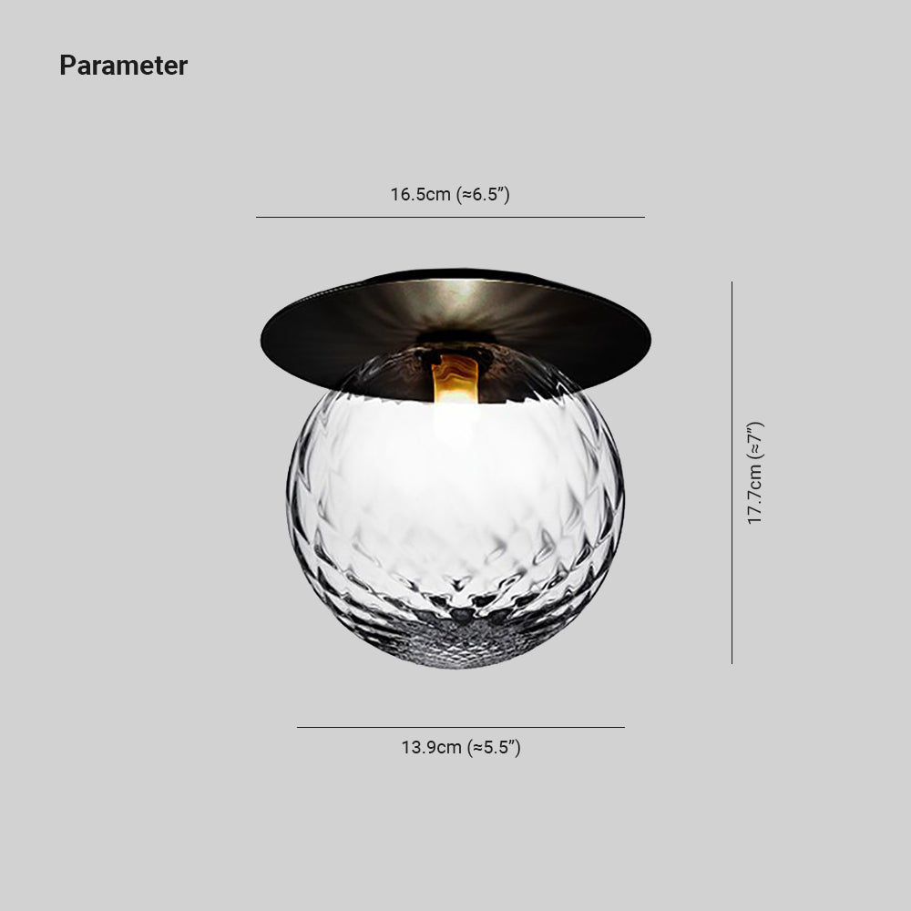 Lampă de perete Arvion Sferă de sticlă Chic